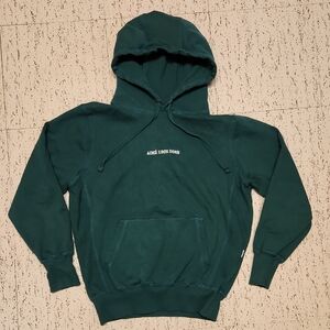 Aime Leon Dore Green Embroidered Spellout Logo Heavyweight Pullover Hoodie